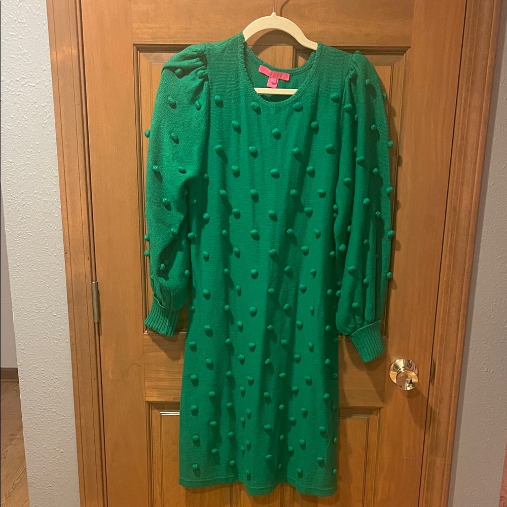 Lilly Pulitzer Wildfox Green Textured  Dress